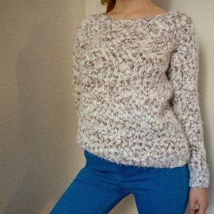 Fuzzy knit sweater
